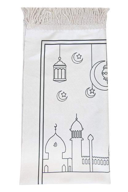 Boyamalı Yıkanabilir Seccade Seti