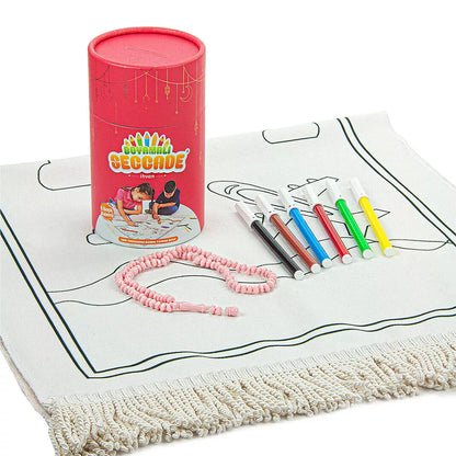 Boyamalı Yıkanabilir Seccade Seti